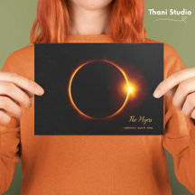 Customisable Date Total Eclipse Modern Vintage 90s