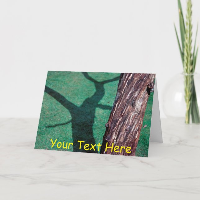 Customisable dead tree card (Front)
