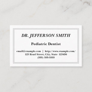 Customisable Dentist Business Card
