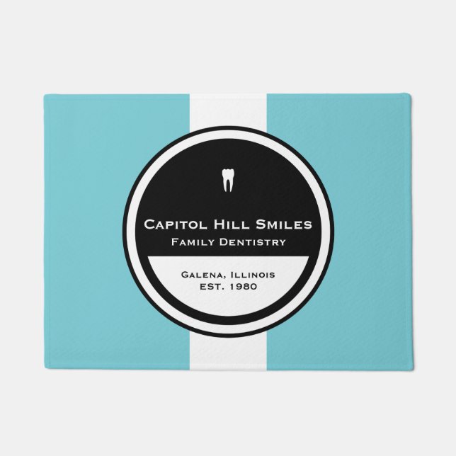 Customisable Dentistry Circle Doormat (Front)