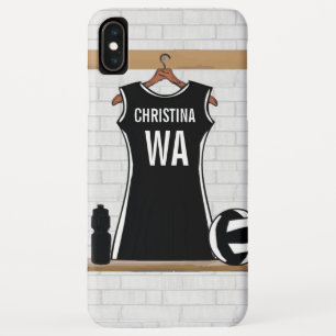 Customisable design netball black and white Case-Mate iPhone case