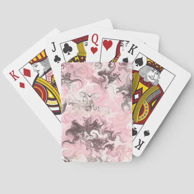 Customisable Design Paint Abstract Playing Cards (Back)