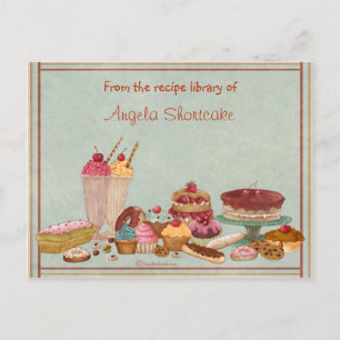 Customisable Dessert Recipe Cards