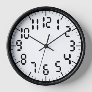 Customisable Digital Numbers Clock