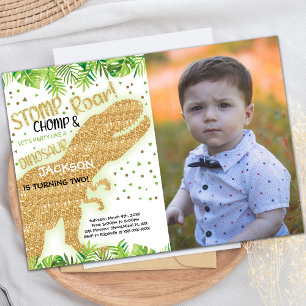 Customisable Dinosaur Party Invitations for Kids
