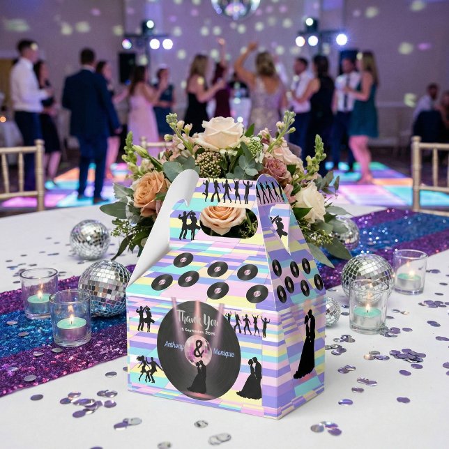 Customisable Disco Wedding Favour Box (Creator Uploaded)