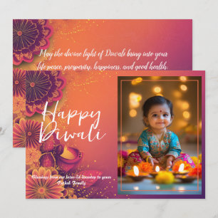 Customisable Diwali Glow & Giggles card