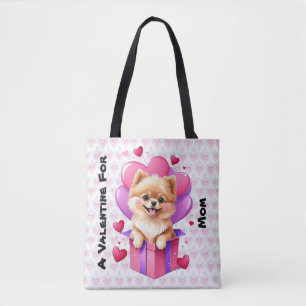 Customisable Dog Lover Valentine's Day Tote Bag