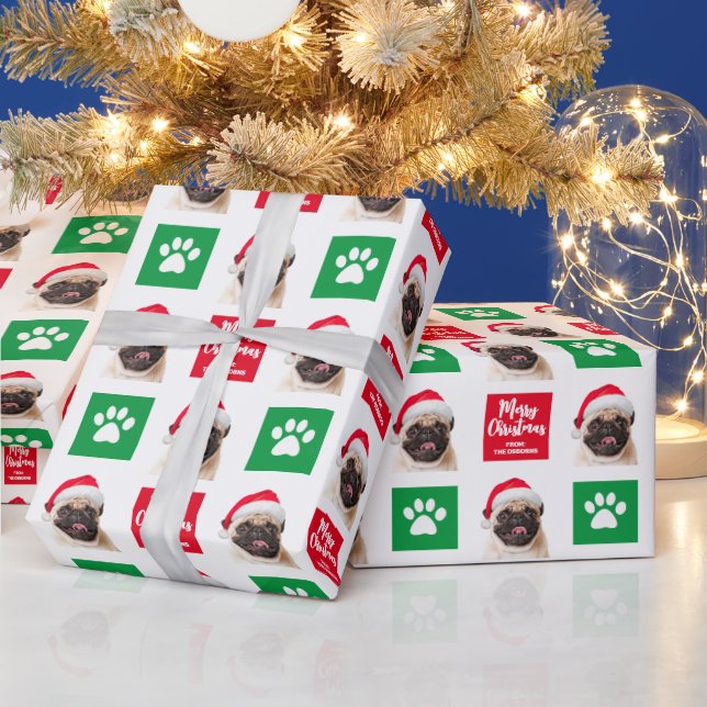 Customisable Dogs Christmas Wrapping Paper (Holidays)