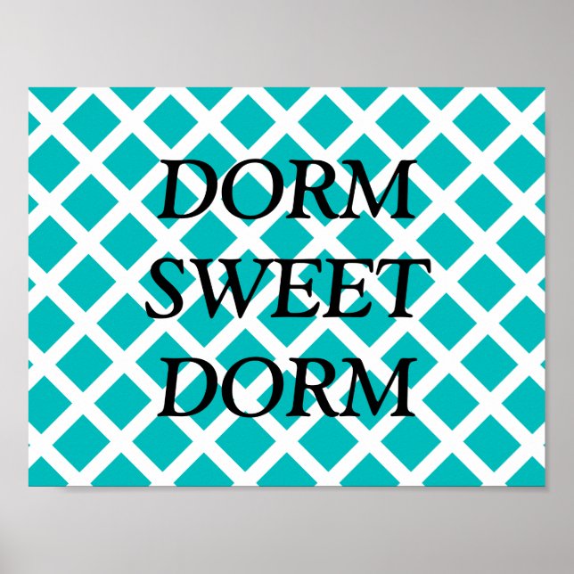 Customisable Dorm Sweet Dorm Poster (Front)