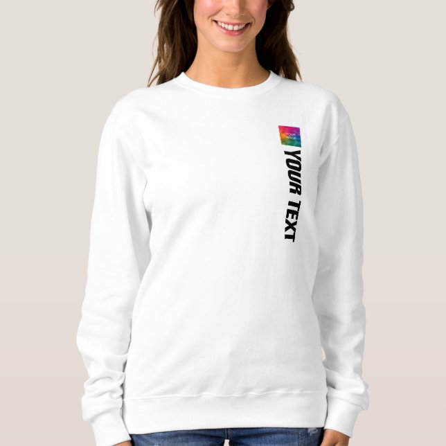 Customisable Double Sided Print Womens Modern Sweatshirt (Front)