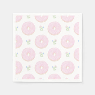 Customisable Doughnut Sweet First Birthday  Napkin