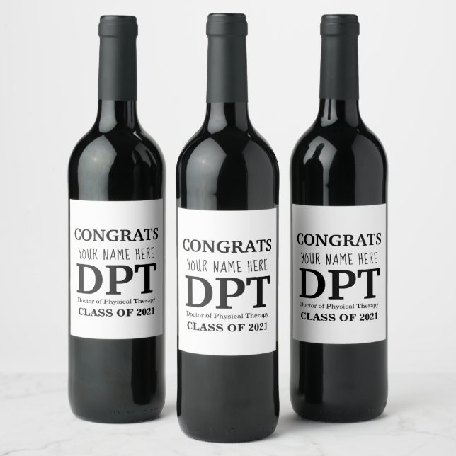 Customisable DPT Wine Bottle Labels (Bottles)