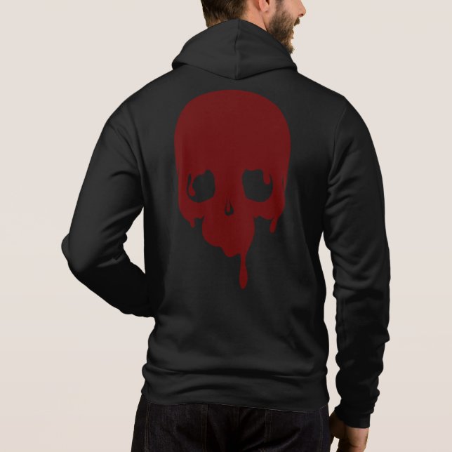 Customisable Dripping Skull Hoodie (Back)