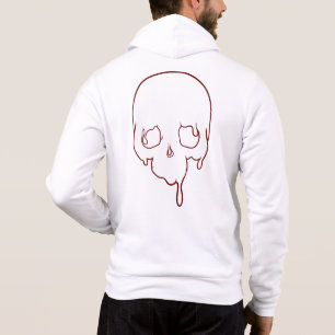 Customisable Dripping Skull Outline Hoodie