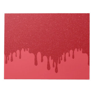 Customisable Dripping Tomato Red Notepad