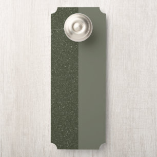 Customisable Dual-Tone Green Door Hanger
