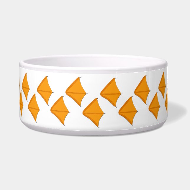 Customisable Duck Footprint Pet Bowl (Front)