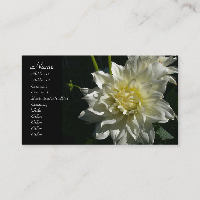 Customisable ebony business card (Front)