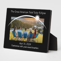 Customisable Eclipse Photo plaque