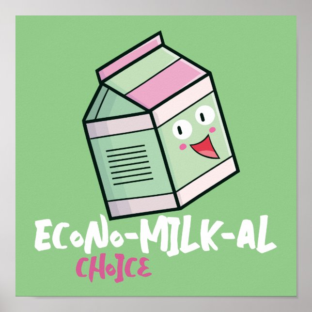 Customisable "Econo-Milk-al Choice" Poster (Front)