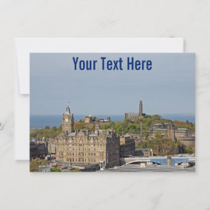 Customisable Edinburgh, Scotland card