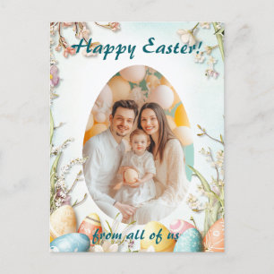 Customisable 🐇Egg-squisite Easter Delight Holiday Postcard