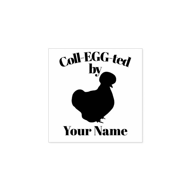 Customisable Egg Stamp Silkie Bantam (Imprint)