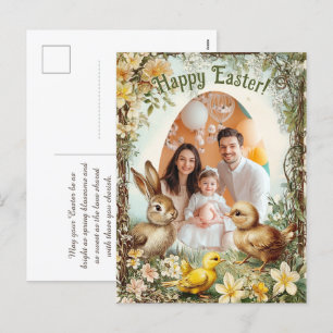 Customisable 🐇Egg-tastic Easter Snapshot Holiday Postcard