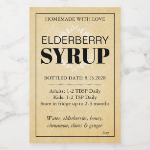 Customisable Elderberry Syrup Label ZEB_04a
