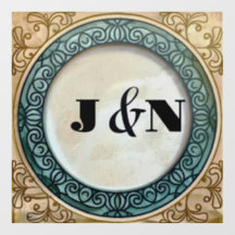 Customisable Elegant Ancient Design Window Cling