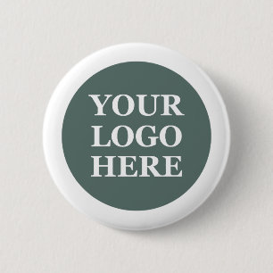 Customisable, elegant, bold & refined 6 cm round badge
