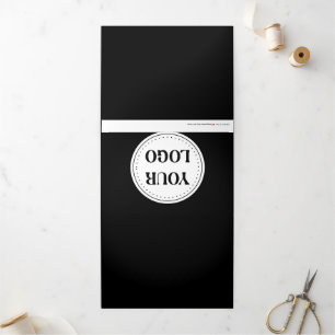 Customisable, elegant, bold & refined Tri-Fold holiday card