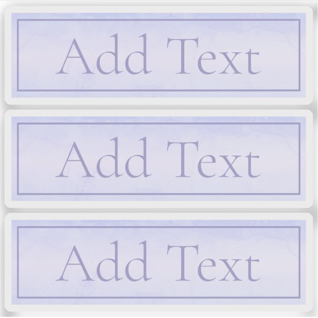 Customisable Elegant Light Lavender Purple (Front)