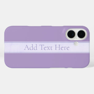 Customisable Elegant Light Lavender Purple iPhone 16 Case
