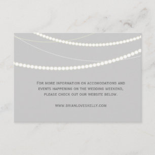 Customisable Elegant Light Strings Enclosure Card