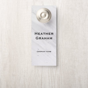 Customisable Elegant Marble Door Hanger