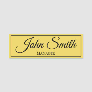 Customisable Elegant & Personalised Name Tag