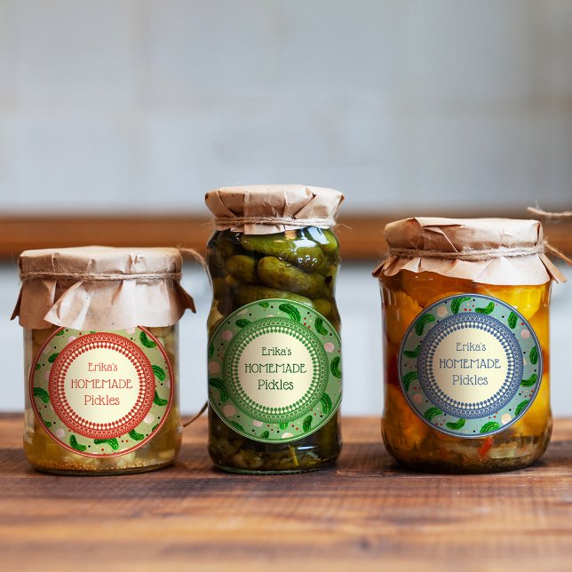 Customisable Elegant Rustic Cute Homemade Pickles (Creator Uploaded)