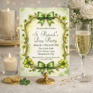 Customisable Elegant St. Patrick’s Day Invitation