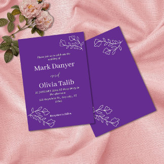 Customisable Elegant Wedding Invite