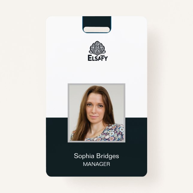 customisable Employee ID Card Badge ID Badge (Front)