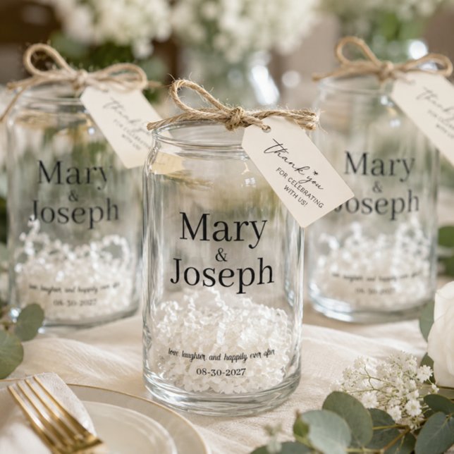 Customisable Etched Wedding Glass Favour (Creator Uploaded)