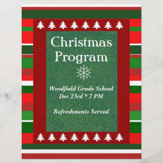 Customisable Event Christmas Program Flyer