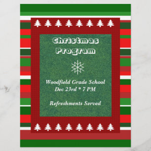 Customisable Event: Christmas Program Flyer