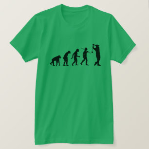 Customisable Evolution of Mankind Funny Golf T-Shirt