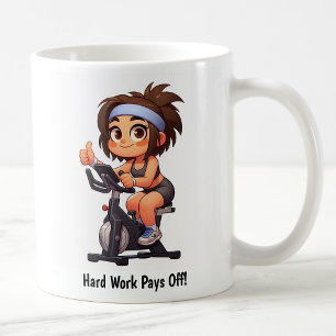 Customisable Exercise Bike Workout Coffee Mug