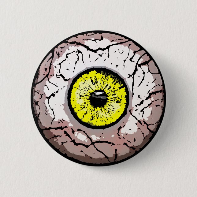 Customisable Eyeball -Button 6 Cm Round Badge (Front)