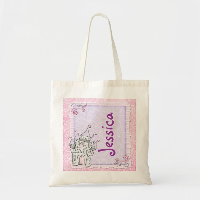 Customisable fairytale castle reusable bag (Front)