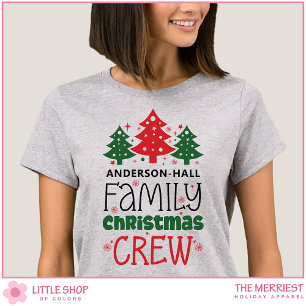 Customisable Family Christmas Crew T-Shirt